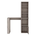 thumbnail image 2 of Light Gray Writing computer desk With storage cabinet and Bookcase with 4 shevels, for small and big spaces., 2 of 5