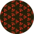 thumbnail image 1 of Ahgly Company Tapis d'Intérieur Lavables en Machine, Ronds, Transitionnels, Boulangers, Bruns, Ronds de 4', 1 of 7