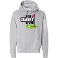 thumbnail image 2 of Inktastic Father's Day Best Grandpa by Par with Flag and Golf Ball Adult Hoodie Sweatshirt, 2 of 4