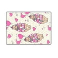 thumbnail image 3 of CADecor Cheerful Children Pattern With Bear And Hearts Couch Sofa or Bed Fleece Blanket Throw 58x80 inches, 3 of 3
