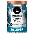 thumbnail image 1 of L. Cotton Tampons Super Absorbency, Free from Chlorine Bleaching, Pesticides, Fragrances, or Dyes, 1 of 21