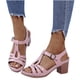 thumbnail image 3 of Moda mujer diapositiva ahueca hacia fuera cómodas sandalias de tacón alto playa zapatos casuales Wmkox8yii  hfjk58, 3 of 9