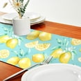 thumbnail image 5 of Colorful Lemon Table Runner, Polyester Double Sided Rectangle Dining Table Cloth Cover for Wedding Party Kitchen Farmhouse Garden Holiday 18 x 72 inches Long Home Decor, 5 of 5