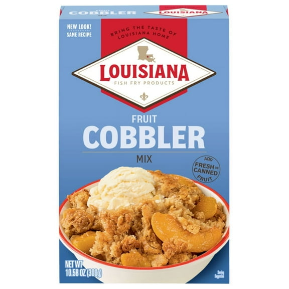 Louisiana Fish Fry Fruit Cobbler Mix 10.58oz Mix