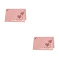 thumbnail image 1 of Decodeary 50x Personalize Table Settings With Heart Hollow Name Place Cards Durable Wedding Elegant Name Cards pink 2Set, 1 of 6