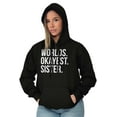 thumbnail image 4 of Worlds Okayest Sister Siblings Little Hoodie Sweatshirt Women Brisco Brands S, 4 of 5
