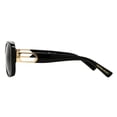 thumbnail image 3 of Foster Grant Womens Square Fashion Full Rim Sunglasses, Black Frame Smoke Gradient Lenses, 55 mm, 3 of 3