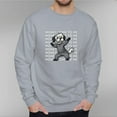 thumbnail image 6 of Men's 330g 100% Cotton Money Pattern Dropped Shoulder Crew Neck Sweatshirt, 6 of 15