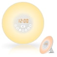 thumbnail image 4 of Despertador Sunrise Wake Up Light para niños, adultos, durmientes pesados ​​con alarmas duales, ayuda para dormir con 6 sonidos de la naturaleza, con 7 colores de luz nocturna, 4 of 5