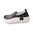 thumbnail image 4 of Zapatos informales para mujer, zapatillas de ocio, suelas antideslizantes, zapatos deportivos ligeros de moda, zapatos de para correr, , negro, 38 Salvador Zapatillas de deporte casuales de mujer, 4 of 10