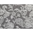 thumbnail image 4 of Fabric Mart Direct Gray, Ivory Poly Cotton Fabric By The Yard, 55 inches or 140 cm width, 11 Continuous Yards Ivory Cotton Fabric, Floral, Upholstery Drapery Curtain Wholesale Fabric, Window Treatment, 4 of 5