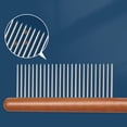 thumbnail image 6 of 3-Size Stainless Pet Comb - Wood Handle Grooming Brush for Cats/Dogs Flea Removal & Detangling, 6 of 9