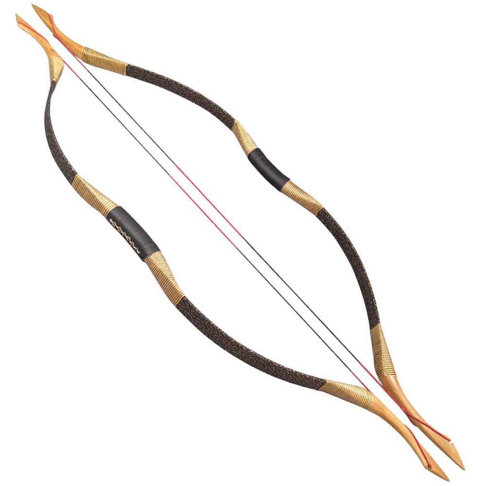 Dark Gold Recurve Bow Epoxy Resin Limb Archery Bow for Target Shooting 30-35 Lbs