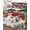 Red, Green, White, variant on Quilt King Size Bedding Set, White Snowman Christmas Reversible Summer Quilt 3 Pieces, Xmas Snowflake Winter Branches Lightweight Bedspreads Coverlets with 2 Pillow Shams for All Seasons
