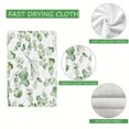 thumbnail image 7 of YladaFaie 2 Pcs Elegant Eucalyptus Leaves Pattern Kitchen Towel Set Terry Hand Towels Dish Towels for Kitchen Decorative Absorbent Flower Tea Towels for Bathroom, 16 x 24 Inches, 7 of 7