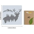 thumbnail image 2 of Sika Deer Stencil Template 11.8x11.8 Inch Elk Plastic Drawing Sign for Painting on Wood Wall Floor Canvas Scrapbook Card DIY Art Crafts, 2 of 9