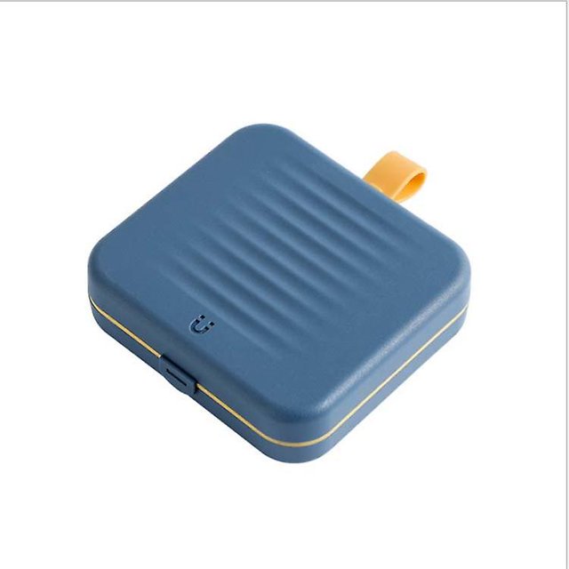 Kit de costura (azul), 12,3 x 11 x 3,3 cm, 21 accesorios, aguja e hilo de coser portátiles, útiles de costura para el hogar, viajes y emergencias, niños, etc.