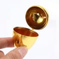 thumbnail image 4 of Clearance! Golden Easter Eggs -With 16 Bunnies Metallic Gold Hinged Eggs for Filling Treats, Basket Stuffers, Surprise Eggs, Easter Egg Hunt, Easter Theme Party Favors, Easter Egg Hunt Games 6x4.5cm, 4 of 7