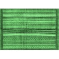 thumbnail image 1 of Ahgly Company Indoor Rectangle Abstract Emerald Green Modern Area Rugs, 2' x 4', 1 of 4