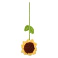 thumbnail image 4 of Crochet Sunflower Handcrafted Exquisite Prevent Fading Knitted Sunflower Artificial Flowers for Cemetery Wedding, 4 of 14