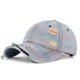 thumbnail image 1 of Gorra de béisbol unisex, moderna, versátil, de mezclilla perforada, para el sol, lavada, de poliéster., 1 of 9