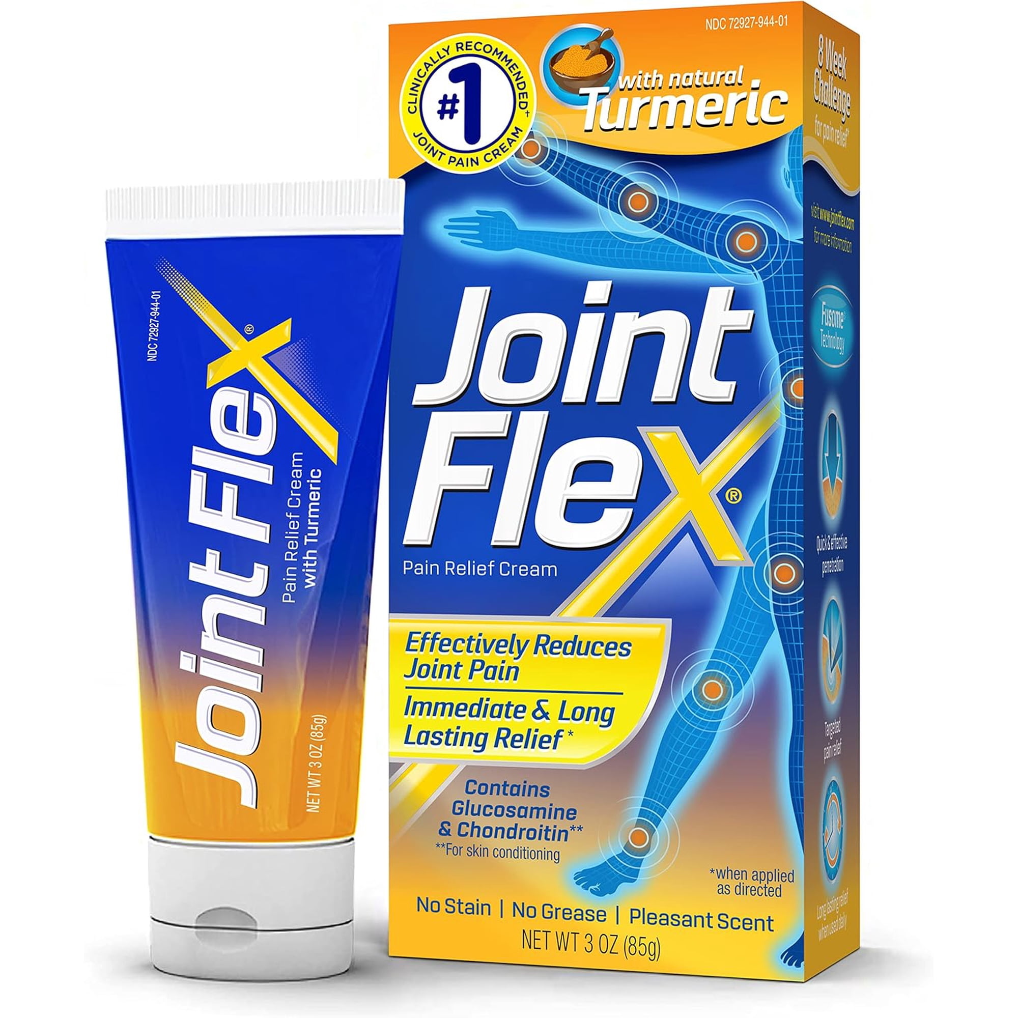 Jointflex with Natural Turmeric Pain Relief Cream, 3 Ounce