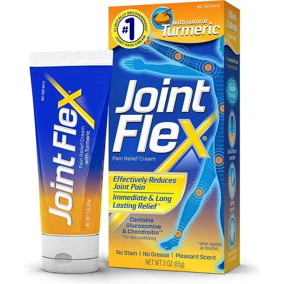 JointFlex Joint Pain Relief Cream with Natural Turmeric, 3 oz