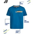 thumbnail image 2 of Pro Athlete Boys Athletic Shirts - Soft Cotton Blend Active Performance Short Sleeve Graphic Tees, 2 of 7