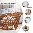 thumbnail image 6 of Gifts for Dad Gifts for Dad from Daughter Son Father''s Day Birthday Gifts for Dad Gifts for Dad Who Have Everything Christmas Valentine''s Day Gifts for Dad Best Dad Ever Gifts Blanket 50"x60" Yellow, 6 of 6