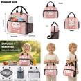 thumbnail image 5 of Kuiaobaty Bunny Floral Print Backpack with Lunch Bag & Pencil Case for Girls 8-12 Large Capacity Backpack with Pencil Pouch Portable Lunch Box and Bookbag with Bottle Holder for School Picnic, 5 of 7