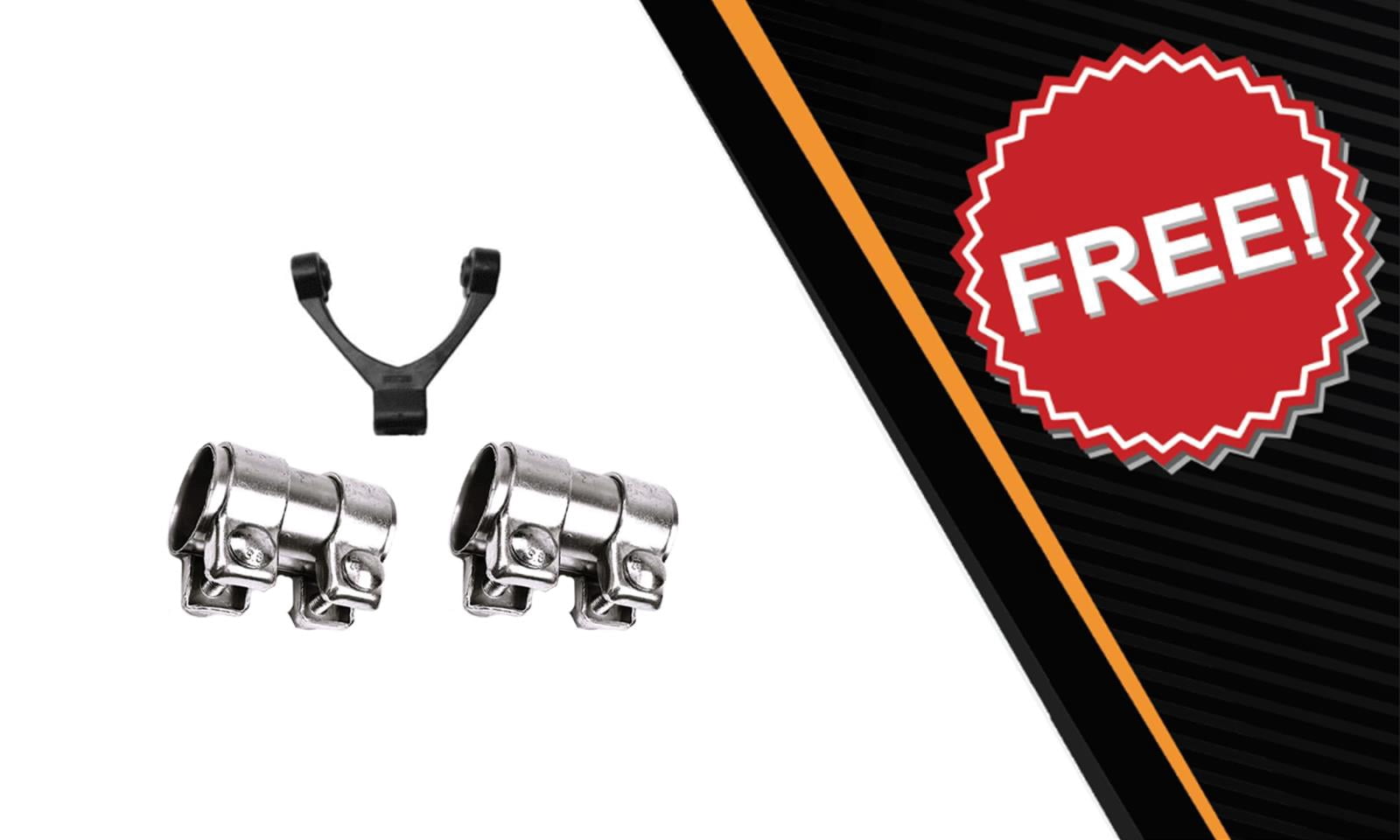 Northeastern Exhaust Resonator & Muffler Fits 1999-2004 Volkswagen Jetta 2.8L - Direct-Fit | Stainless Steel System Kit
