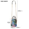 thumbnail image 2 of FORMRS Crossbody Bag for Women Quilted Travel Shoulder Cell Phone Purse with Chain Strap Handbag, Purple Window, 2 of 7