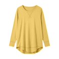 thumbnail image 7 of Otvok Stitch‑Detail Casual Pullover for Women, Crew Neck Long Sleeve Loose T‑Shirt, 7 of 7