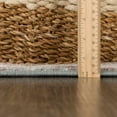 thumbnail image 3 of Hauteloom Peeta Boho Faded Vintage Look Oriental Medallion Area Rug - Farmhouse Traditional Floral Carpet for Living Room, Bedroom, Dining Room - Cream, Pink, Blush - 6'7" x 9', 3 of 10