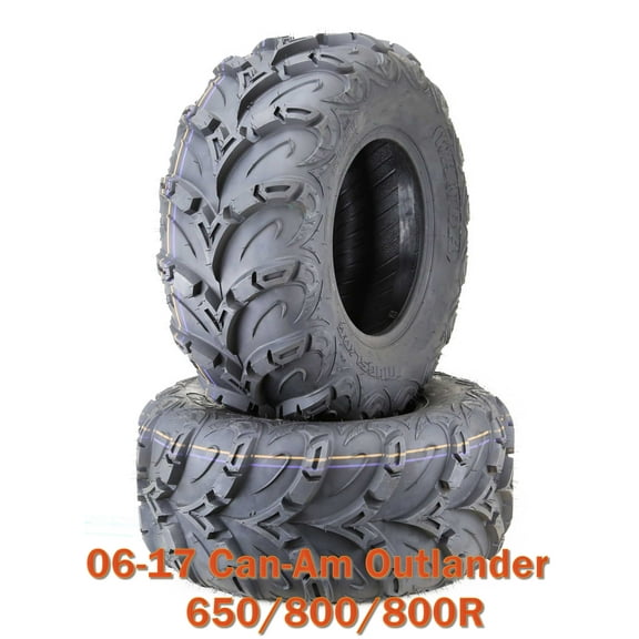 (2) 26x10R12 06-17 Can-Am Outlander 650/800/800R ATV Rear Tire Set Radial