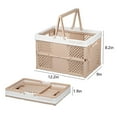 thumbnail image 2 of Tahtuvzn Storage and Organization Foldable Latchs Bins, Organizer Box with Handle Stackable Plastic Containers, Visible for Closet, Laundry, 2 of 6