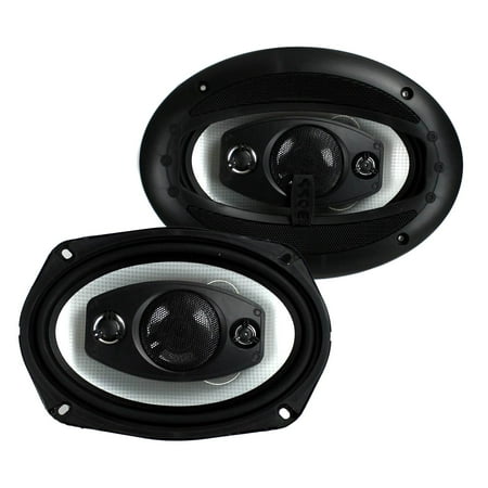 2) New Boss Riot R94 6x9" 500W 4 Way Car Coaxial Audio Speakers Stereo PAIR
