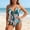 Green, variant on Swimming Costume Women Lace Up 1 Piece Swimsuit V Neck with Floral Print for Resort and Easy Care Green L