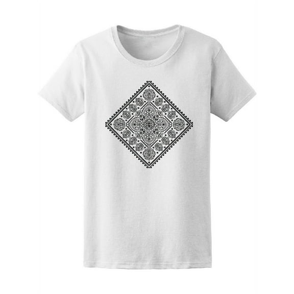 Tribal Ethnic Mandala Vintage T-Shirt Women -Image by Shutterstock, Female Large