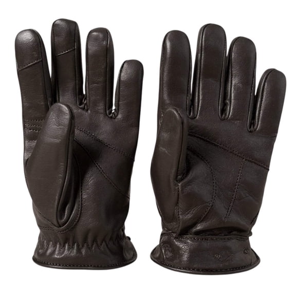 Men's Leather Driving Gloves with touch Screen 100% Real Leather with Lining: 100% wool Warm Winter Gloves