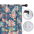 thumbnail image 4 of Blackout Kids Curtains,Paisley Pattern Childrens Insulated Curtains Set Of 2,Bedroom Essentials,Toddler Room Decor 42"x63"(106x160cm), 4 of 4