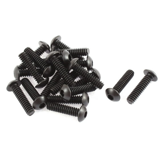 3/16"-24x3/4" 10.9 Alloy Steel Button Head Hex Socket Cap Screw Bolt 20pcs
