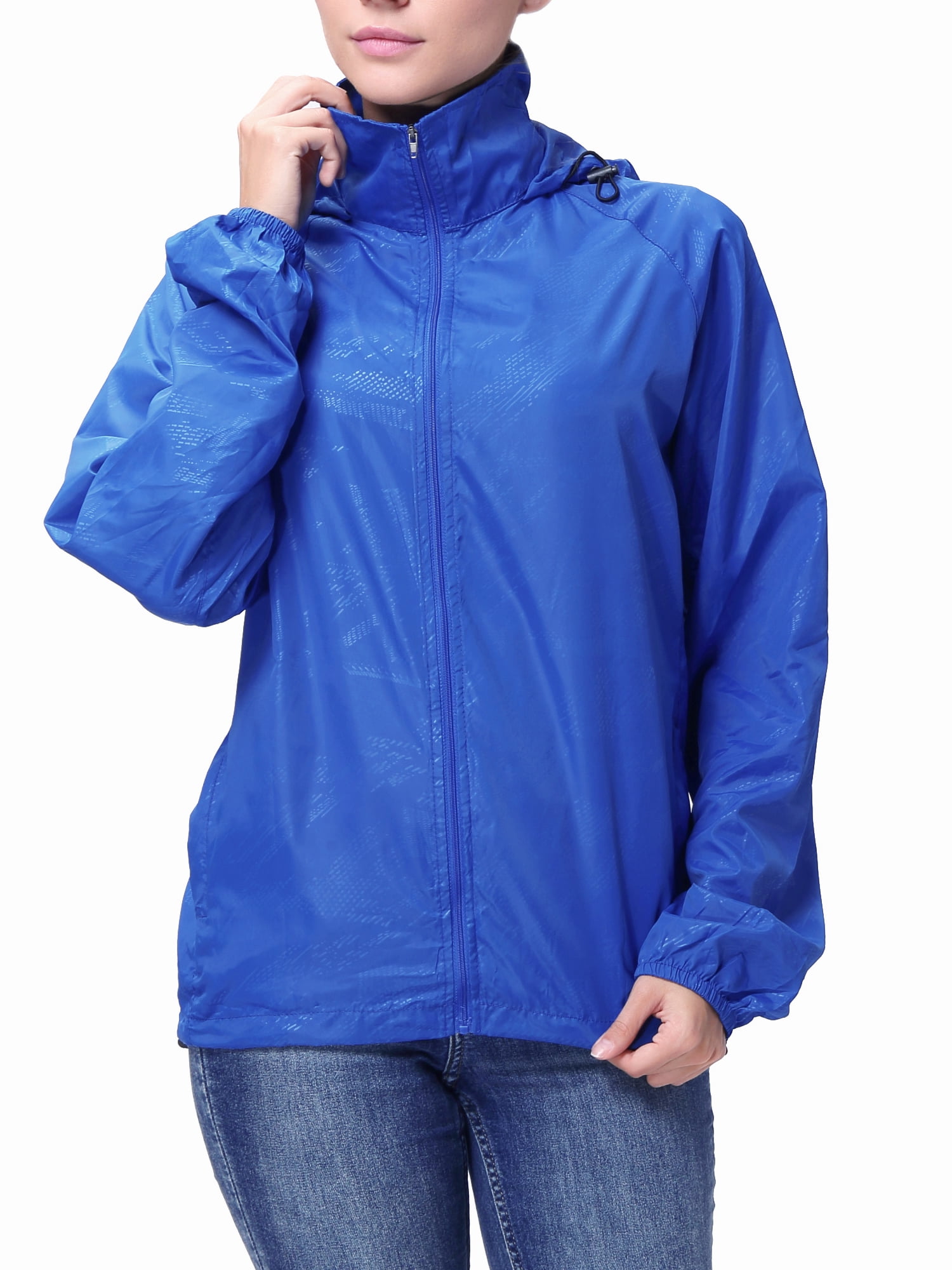 Women's Hooded Jacket Waterproof Windbreaker Lightweight