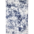 thumbnail image 1 of Bashian P141-IVBL-76X96-PS505 7 ft. 6 in. x 9 ft. 6 in. Positano Contemporary Polypropylene & Polyester Power Loom Area Rug - Ivory & Blue, 1 of 1