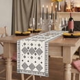 thumbnail image 2 of Table Runners 48 Inches Long Dress Scarves, Boho Geometric Farmhouse Kitchen/Dining Table Runner, Short Coffee Tablerunners, Simple Farmhouse Nation Abstract Motifs 13x48 Inch, 2 of 9