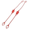 thumbnail image 6 of OUNONA 2-Pack Red Hydraulic Quick Coupler Dust Caps, Plastic Protective Covers for Hose Connector, 6 of 8