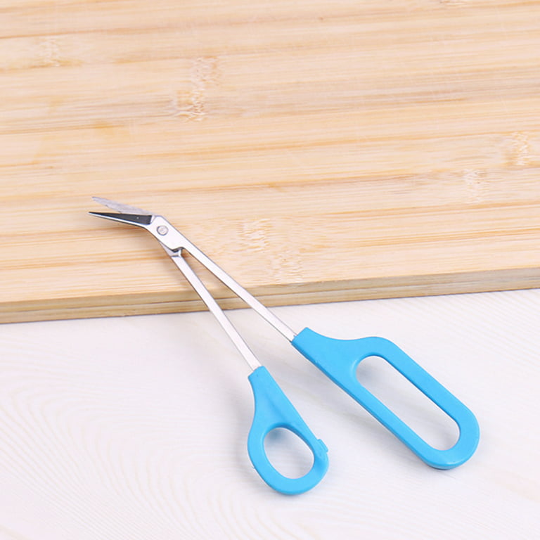 Happy Healthy Smart Finger and Toenail Scissors for Adults & Seniors, Long  Stainless Steel 8 1/
