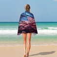 thumbnail image 4 of Independence Day Of The United States Flag Ultra Fine Fiber Beach Towels for Travel And Quick Drying Absorbent Towels for Swimming, 4 of 7