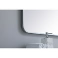 thumbnail image 5 of Soft corner metal rectangular mirror 30x48 inch in Silver, 5 of 5