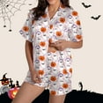 thumbnail image 2 of Wyzesi Ensemble de Shorts pour Femmes Tenue Décontractée Deux Pièces pour Femmes Manches Courtes Col en V Ensemble de Shorts Justaucorps pour Femmes Plus Ensemble de Shorts Booty pour Femmes, 2 of 6